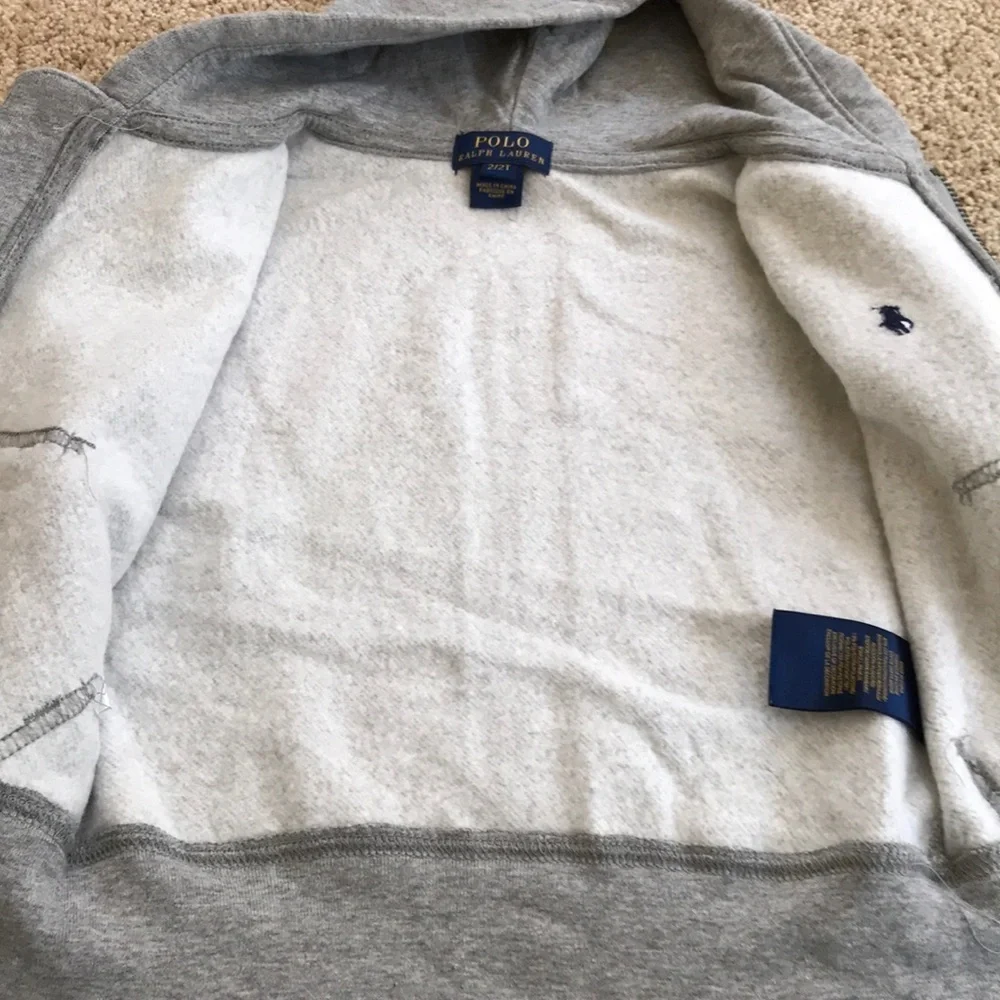NWT! KIDS Polo Ralph Lauren 2 / 2T grey hoodie
